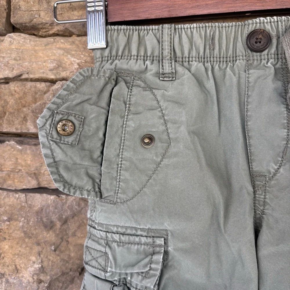 Baby Gap‎ Olive Hunter Green 4t Cargo Pants Lined Boys Winter Snap Pockets